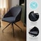 Martha Stewart Sora Upholstered Stationary Office Chair in Gray/Oil Rubbed Bronze CH-222119-GY-BK-MS - alternate 7